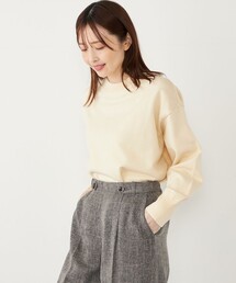 SHIPS Colors（シップス カラーズ）の「SHIPS Colors:〈手洗い可能〉スウェット ライク ニット◇（ニット/セーター・レディース）」