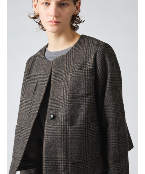 mizuiroind（ミズイロインド）の「mizuiro ind ウール混チェック