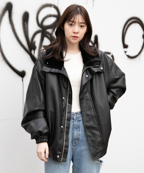 3.3 Field Trip （3.3フィールドトリップ）の「3.3 Field Trip／ファームスタン／W 2988014（ライダースジャケット・レディース・ダークブラウン/ブラック・FREE）」の10枚目の写真