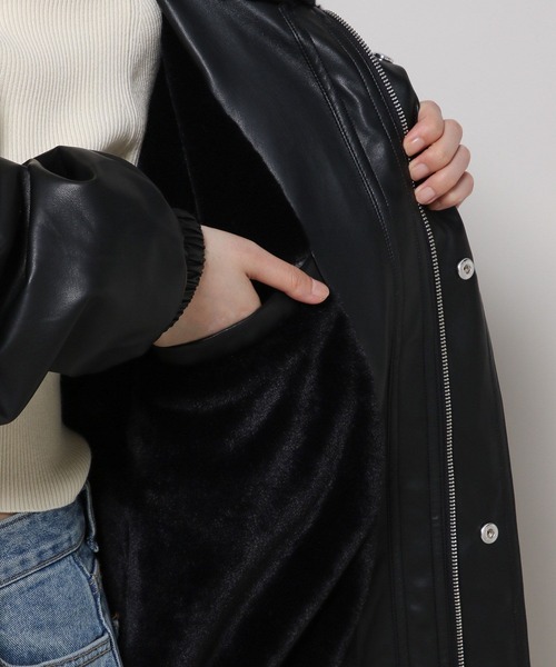 3.3 Field Trip （3.3フィールドトリップ）の「3.3 Field Trip／ファームスタン／W 2988014（ライダースジャケット・レディース・ダークブラウン/ブラック・FREE）」の20枚目の写真