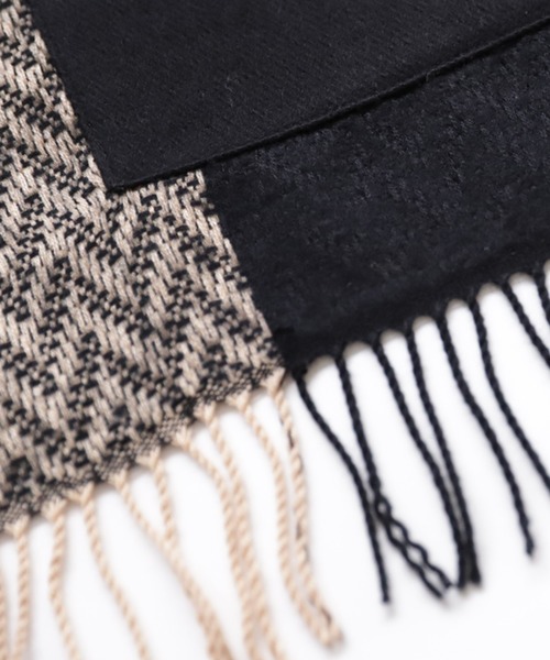 antiqua（アンティカ）の「ヘリンボーン柄マフラー（マフラー・レディース・ブラック・FREE）」の14枚目の写真