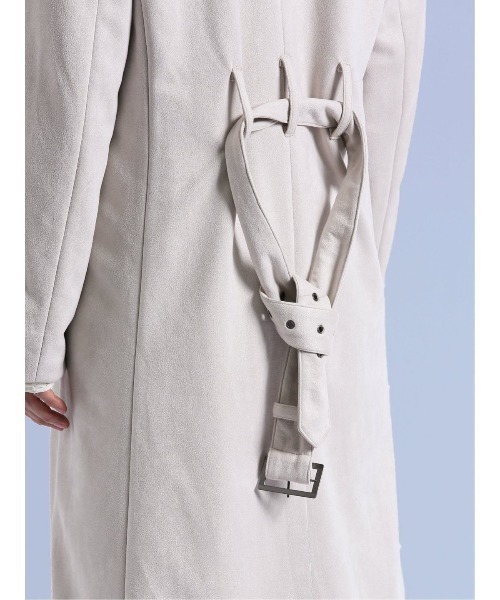 semantic design（セマンティックデザイン）の「＊セマンティックデザイン フェイクスエード トレンチコート（トレンチコート・メンズ・ブラック/ホワイト・LARGE/MEDIUM）」の12枚目の写真