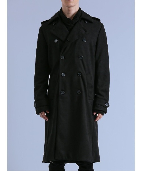 semantic design（セマンティックデザイン）の「＊セマンティックデザイン フェイクスエード トレンチコート（トレンチコート・メンズ・ブラック/ホワイト・LARGE/MEDIUM）」の17枚目の写真