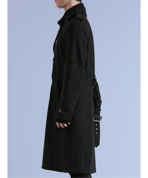 semantic design（セマンティックデザイン）の「＊セマンティックデザイン フェイクスエード トレンチコート（トレンチコート・メンズ・ブラック/ホワイト・LARGE/MEDIUM）」の18枚目の写真