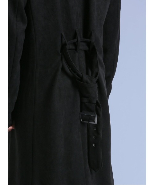 semantic design（セマンティックデザイン）の「＊セマンティックデザイン フェイクスエード トレンチコート（トレンチコート・メンズ・ブラック/ホワイト・LARGE/MEDIUM）」の22枚目の写真