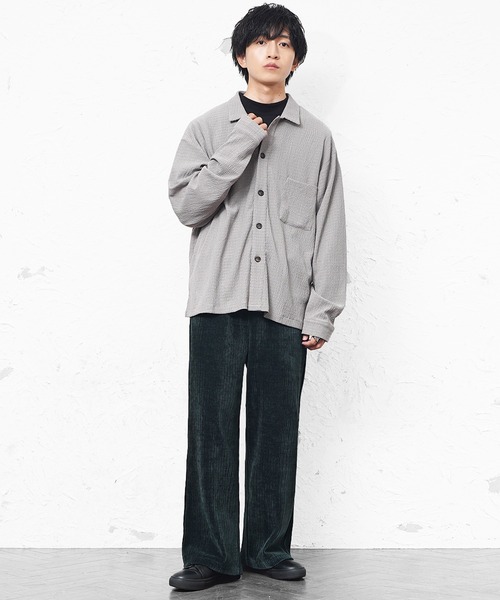 MinoriTY（マイノリティ）の「【MinoriiTY】カットコーデュロイワイドパンツ ルーズシルエット メンズ 春服 冬服（スラックス・メンズ・モカ/ブラック/ワイン/ダークグリーン・L/M/S）」の8枚目の写真