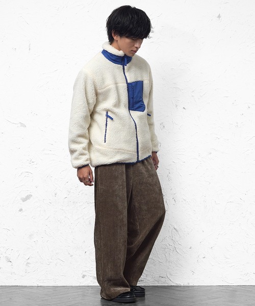 MinoriTY（マイノリティ）の「【MinoriiTY】カットコーデュロイワイドパンツ ルーズシルエット メンズ 春服 冬服（スラックス・メンズ・モカ/ブラック/ワイン/ダークグリーン・L/M/S）」の16枚目の写真