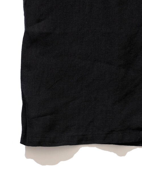BEAMS PLUS（ビームスプラス）の「BEAMS PLUS / リネン オープンカラー シャツ（シャツ/ブラウス・メンズ・ブラック/ナチュラル/オリーブ・L/M/S/XL）」の11枚目の写真