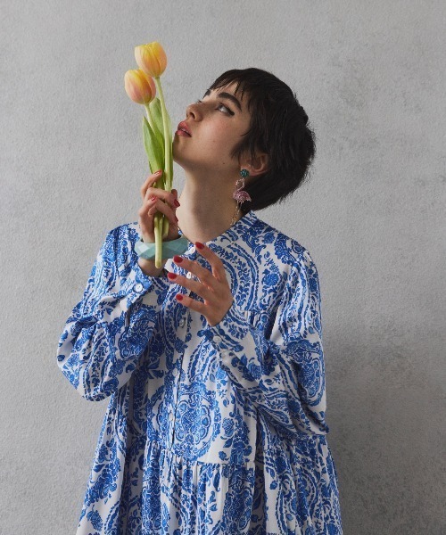 manana suerte(マニャーナスエルテ)の「ダマスクプリント manana suerte(マニャーナスエルテ)の「ダマスクプリント