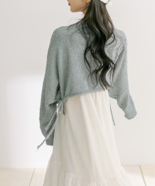 OLIVE des OLIVE（オリーブデオリーブ）の「チュールワンピ×ニットセット　1041090030（ワンピース・レディース・グレー/オフホワイト/サックスブルー・FREE）」の9枚目の写真