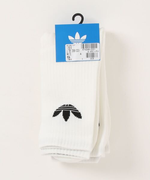 adidas（アディダス）の「adidas アディダス U TRF CREW SOCKS 3Pソックス IJ5616 WHITE（ソックス/靴下・メンズ・ホワイト・SMALL/MEDIUM/LARGE）」の2枚目の写真