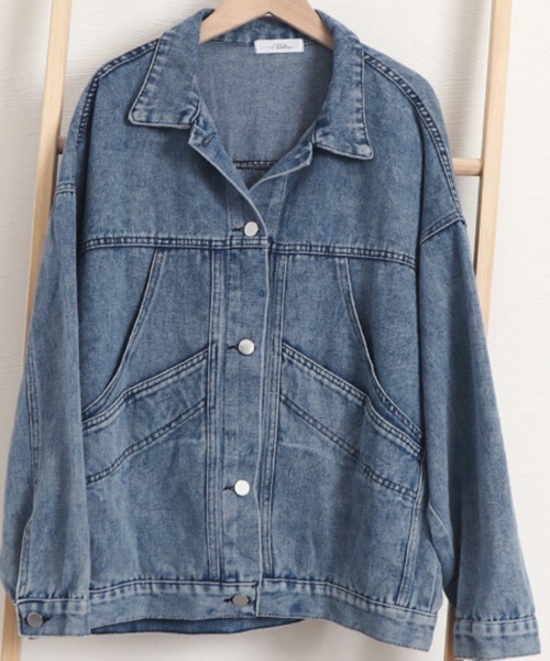 Miniministore(ミニミニストア)の「Gジャン レディース デニムジャケット(デニムジャケット・レディース・ブルー/ブラック・フリー)」の11枚目の写真