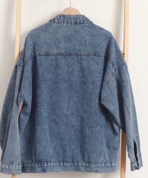 Miniministore(ミニミニストア)の「Gジャン レディース デニムジャケット(デニムジャケット・レディース・ブルー/ブラック・フリー)」の12枚目の写真