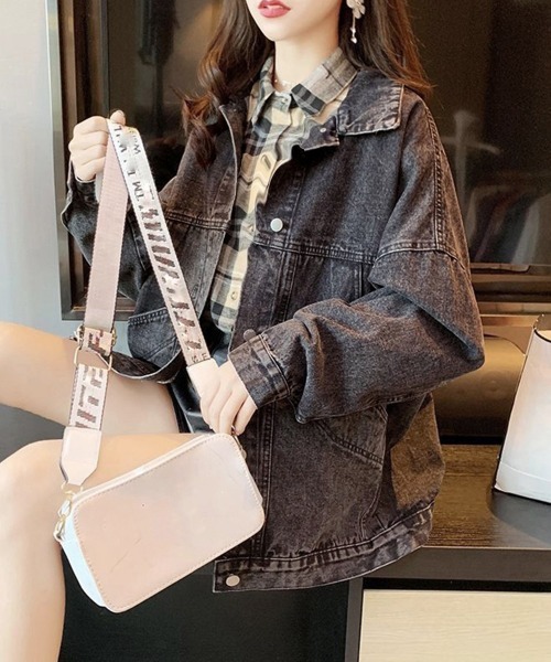 Miniministore(ミニミニストア)の「Gジャン レディース デニムジャケット(デニムジャケット・レディース・ブルー/ブラック・フリー)」の5枚目の写真