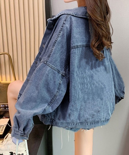 Miniministore(ミニミニストア)の「Gジャン レディース デニムジャケット(デニムジャケット・レディース・ブルー/ブラック・フリー)」の15枚目の写真