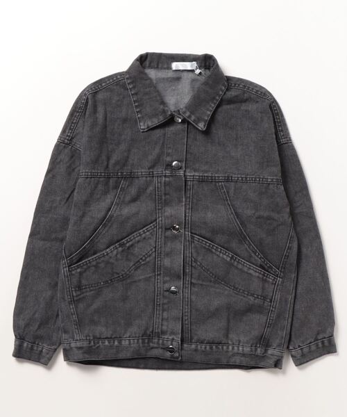 Miniministore(ミニミニストア)の「Gジャン レディース デニムジャケット(デニムジャケット・レディース・ブルー/ブラック・フリー)」の16枚目の写真