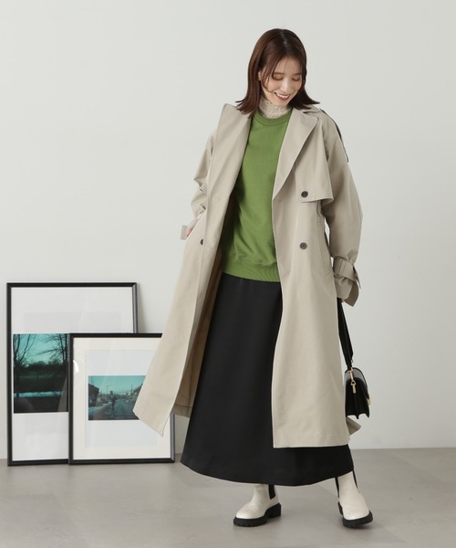 N.（N. Natural Beauty Basic）（エヌエヌナチュラルビューティーベーシック）の「【S Size Line】◆マルチウェイロングトレンチコート（トレンチコート・レディース・ベージュ/グレイッシュベージュ・SMALL/MEDIUM）」の15枚目の写真