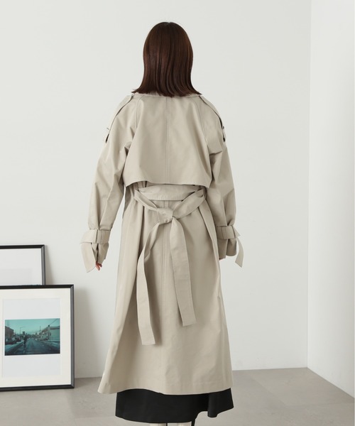 N.（N. Natural Beauty Basic）（エヌエヌナチュラルビューティーベーシック）の「【S Size Line】◆マルチウェイロングトレンチコート（トレンチコート・レディース・ベージュ/グレイッシュベージュ・SMALL/MEDIUM）」の19枚目の写真