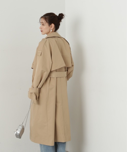 N.（N. Natural Beauty Basic）（エヌエヌナチュラルビューティーベーシック）の「【S Size Line】◆マルチウェイロングトレンチコート（トレンチコート・レディース・ベージュ/グレイッシュベージュ・SMALL/MEDIUM）」の5枚目の写真