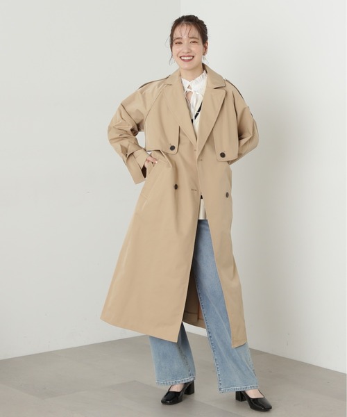 N.（N. Natural Beauty Basic）（エヌエヌナチュラルビューティーベーシック）の「【S Size Line】◆マルチウェイロングトレンチコート（トレンチコート・レディース・ベージュ/グレイッシュベージュ・SMALL/MEDIUM）」の8枚目の写真