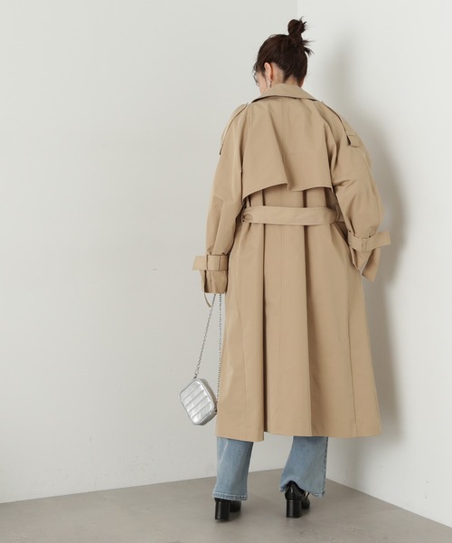 N.（N. Natural Beauty Basic）（エヌエヌナチュラルビューティーベーシック）の「【S Size Line】◆マルチウェイロングトレンチコート（トレンチコート・レディース・ベージュ/グレイッシュベージュ・SMALL/MEDIUM）」の12枚目の写真
