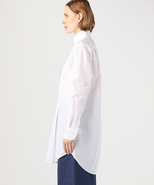 BOURRIENNE ParisX（ブリエンヌパリディス）の「BOURRIENNE MUSE スタンドカラーシャツ（シャツ/ブラウス・レディース・ホワイト・36）」の4枚目の写真