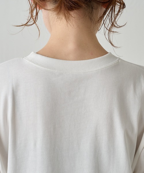 COLLAGE GALLARDAGALANTE(コラージュガリャルダガランテ)の「ロゴロンT/WEB限定(Tシャツ/カットソー・レディース・グレー/ホワイト/ネイビー・FREE)」の19枚目の写真
