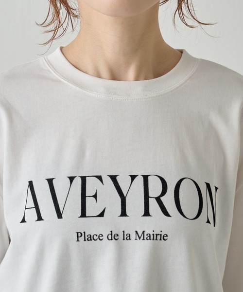 COLLAGE GALLARDAGALANTE(コラージュガリャルダガランテ)の「ロゴロンT/WEB限定(Tシャツ/カットソー・レディース・グレー/ホワイト/ネイビー・FREE)」の20枚目の写真