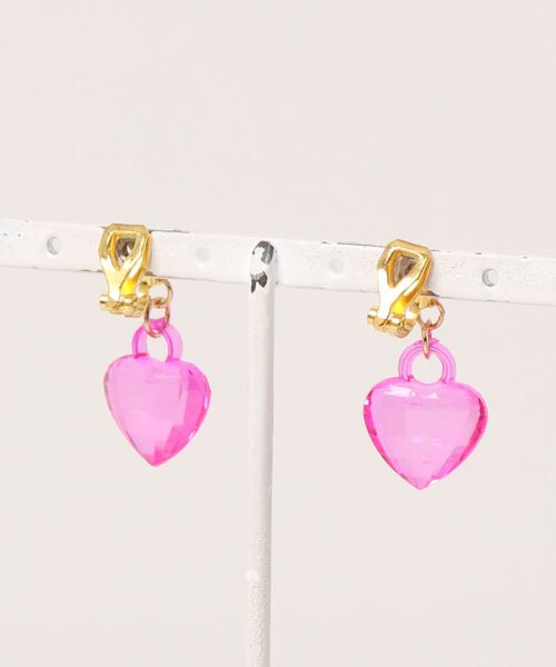 tone(トーン)の「【charme by pimo 】ハート イヤリング キッズアクセサリー(MA)(イヤリング・レディース・グリーン/イエロー/ブルー/オレンジ/パープル/ピンク/レッド/ピンク系その他・FREE)」の9枚目の写真