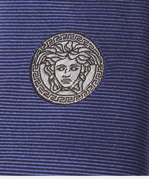 VERSACE（ヴェルサーチ）の「メドゥーサ シルク ネクタイ（ネクタイ・メンズ・ブラック×ホワイト/ネイビー・ONE SIZE）」の5枚目の写真
