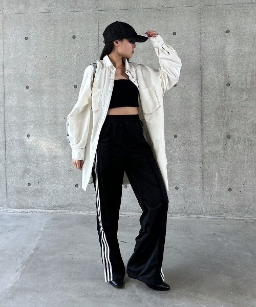 PAGEBOY（ページボーイ）の「WEB限定アイテム/adidas　FIREBIRDトラックパンツ（スウェットパンツ・レディース・ブラック・SMALL）」の11枚目の写真