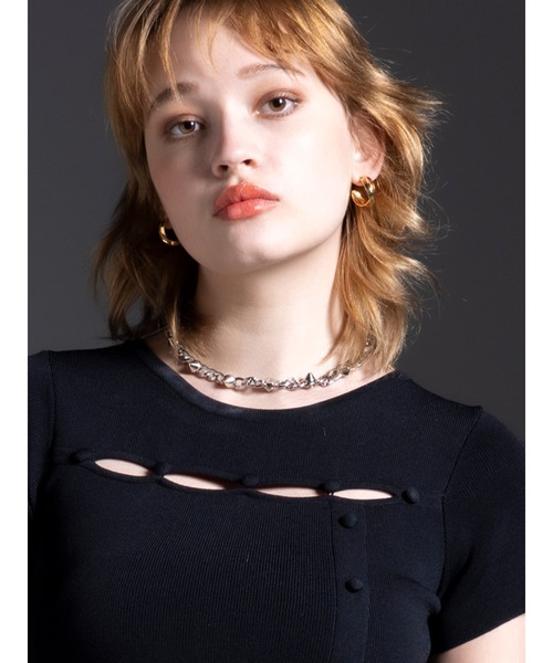 DURAS(デュラス)の「Studs necklace(ネックレス・レディース・シルバー・FREE)」の7枚目の写真