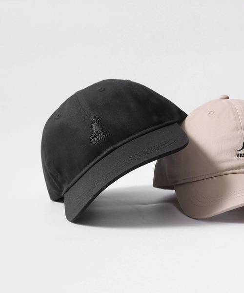 KANGOL（カンゴール）の「KANGOL SMU COTTON TWILL BASEBALL（キャップ・レディース・ブラック/ホワイト/ブラック系/ベージュ・L/XXL）」の3枚目の写真