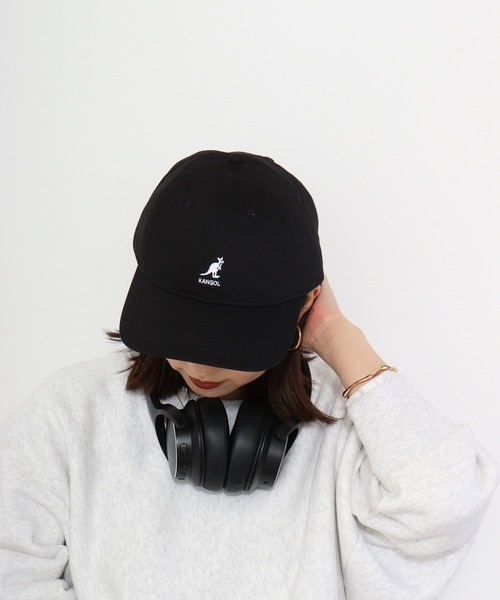 KANGOL（カンゴール）の「KANGOL SMU COTTON TWILL BASEBALL（キャップ・レディース・ブラック/ホワイト/ブラック系/ベージュ・L/XXL）」の13枚目の写真
