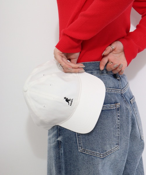 KANGOL（カンゴール）の「KANGOL SMU COTTON TWILL BASEBALL（キャップ・レディース・ブラック/ホワイト/ブラック系/ベージュ・L/XXL）」の12枚目の写真