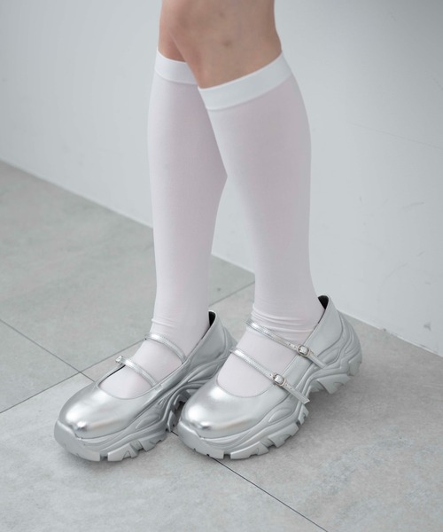 WEGO(ウィゴー)の「WEGO/2WAYベルトシューズ(ドレスシューズ・レディース・ブラック/シルバー/その他1・LARGE/MEDIUM)」の2枚目の写真