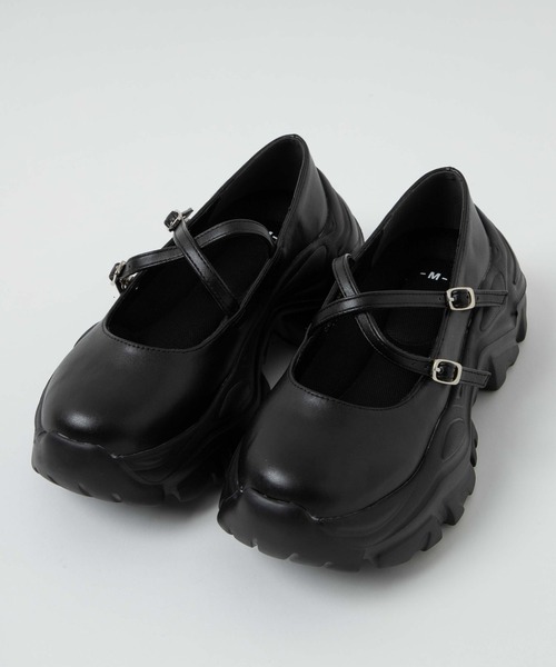 WEGO(ウィゴー)の「WEGO/2WAYベルトシューズ(ドレスシューズ・レディース・ブラック/シルバー/その他1・LARGE/MEDIUM)」の8枚目の写真