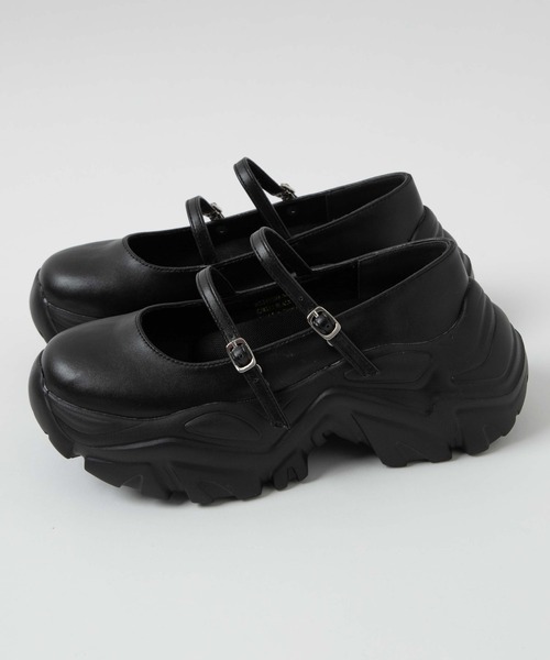 WEGO(ウィゴー)の「WEGO/2WAYベルトシューズ(ドレスシューズ・レディース・ブラック/シルバー/その他1・LARGE/MEDIUM)」の4枚目の写真