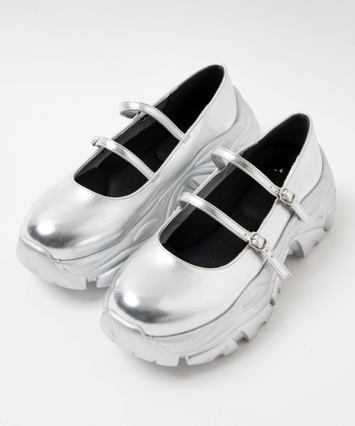 WEGO(ウィゴー)の「WEGO/2WAYベルトシューズ(ドレスシューズ・レディース・ブラック/シルバー/その他1・LARGE/MEDIUM)」の13枚目の写真