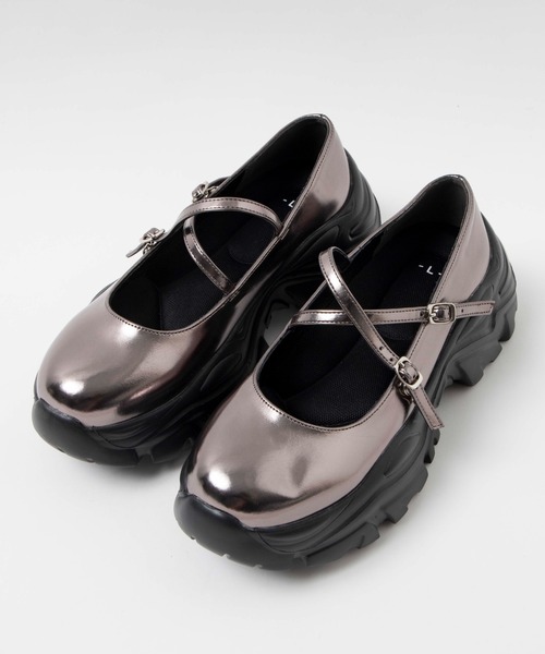 WEGO(ウィゴー)の「WEGO/2WAYベルトシューズ(ドレスシューズ・レディース・ブラック/シルバー/その他1・LARGE/MEDIUM)」の14枚目の写真