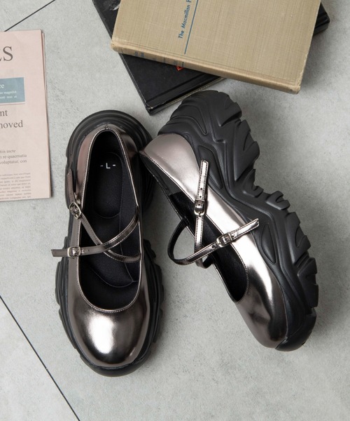 WEGO(ウィゴー)の「WEGO/2WAYベルトシューズ(ドレスシューズ・レディース・ブラック/シルバー/その他1・LARGE/MEDIUM)」の21枚目の写真