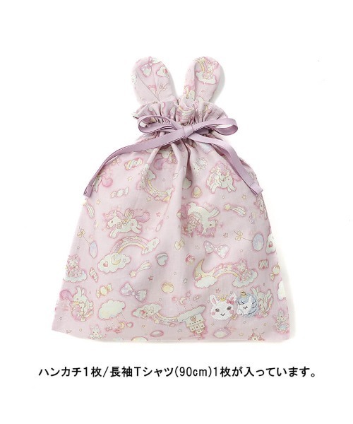 ハンドメイド　うさみみポーチ　うさみみ巾着　きょん様 うさみみ巾着 うさみみポーチ きょん様 うさぎさんの2玉巾着