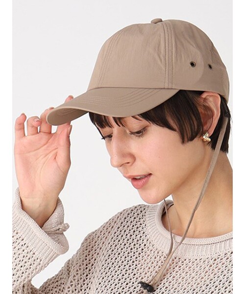 THE SHOP TK （ザ ショップ ティーケー ）の「◆シャカシャカキャップ（キャップ・レディース・オフホワイト/ブラック/ベージュ・00）」の4枚目の写真