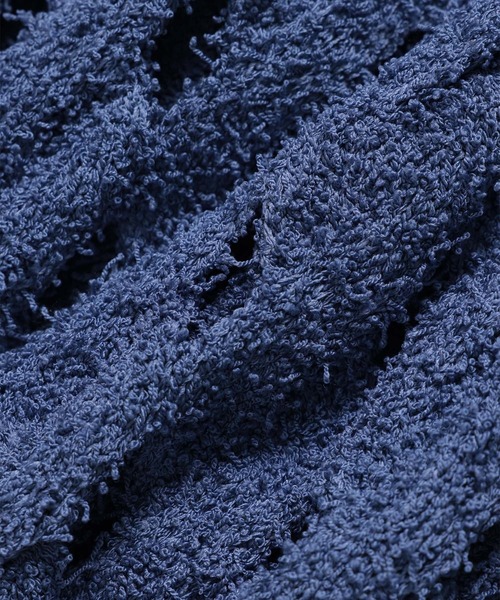 ADAM ET ROPE'（アダムエロペ）の「【WEB限定】スラッシュケーブルニットジレ（ベスト・レディース・ブルー系その他4/ブラック/オフホワイト・FREE）」の9枚目の写真