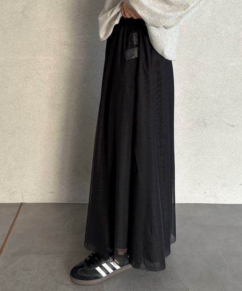 feepur（フェピュール）の「セパレートボリュームチュールスカート（スカート・レディース・ブラック/アイボリー・MEDIUM）」の19枚目の写真