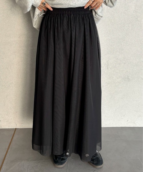 feepur（フェピュール）の「セパレートボリュームチュールスカート（スカート・レディース・ブラック/アイボリー・MEDIUM）」の17枚目の写真