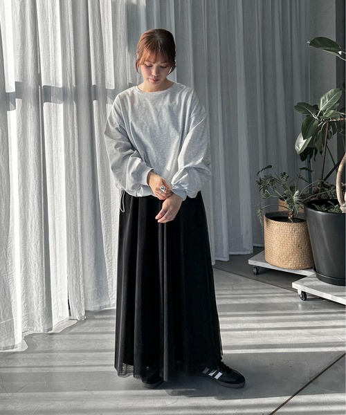 feepur（フェピュール）の「セパレートボリュームチュールスカート（スカート・レディース・ブラック/アイボリー・MEDIUM）」の14枚目の写真