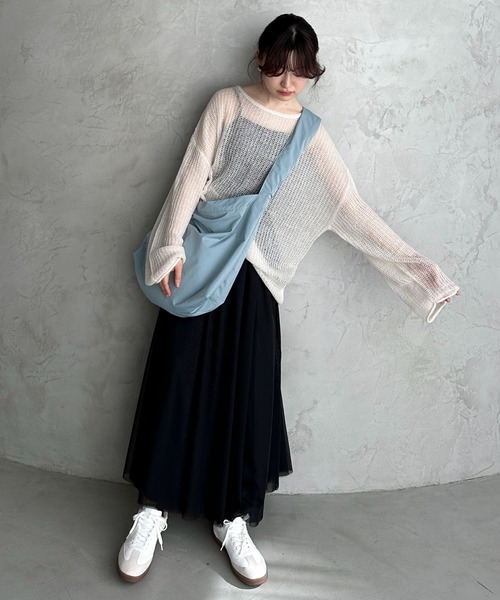 feepur（フェピュール）の「セパレートボリュームチュールスカート（スカート・レディース・ブラック/アイボリー・MEDIUM）」の20枚目の写真