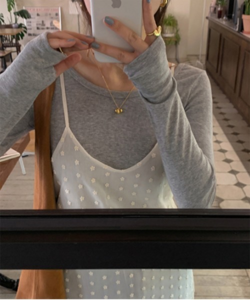 by muni:r（バイ ムニール）の「フラワーレースレイヤードワンピース（ワンピース・レディース・アイボリー/ブラック・FREE）」の14枚目の写真