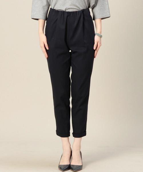 BEAUTY&YOUTH UNITED ARROWS（ビューティーアンドユースユナイテッドアローズ）の「BY ウエストギャザー9分丈パンツ◆（その他パンツ・レディース・ブラック/オリーブ/ネイビー/ブラウン・SMALL/MEDIUM）」の10枚目の写真